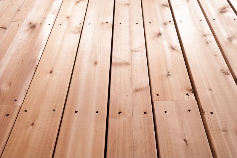A Photo of a Timber deck